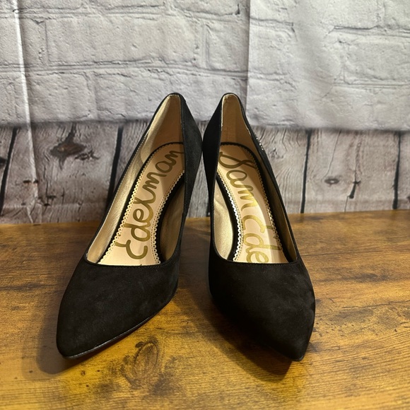 Sam Edelman Hazel 20 Black Suede Pumps - Picture 5 of 6